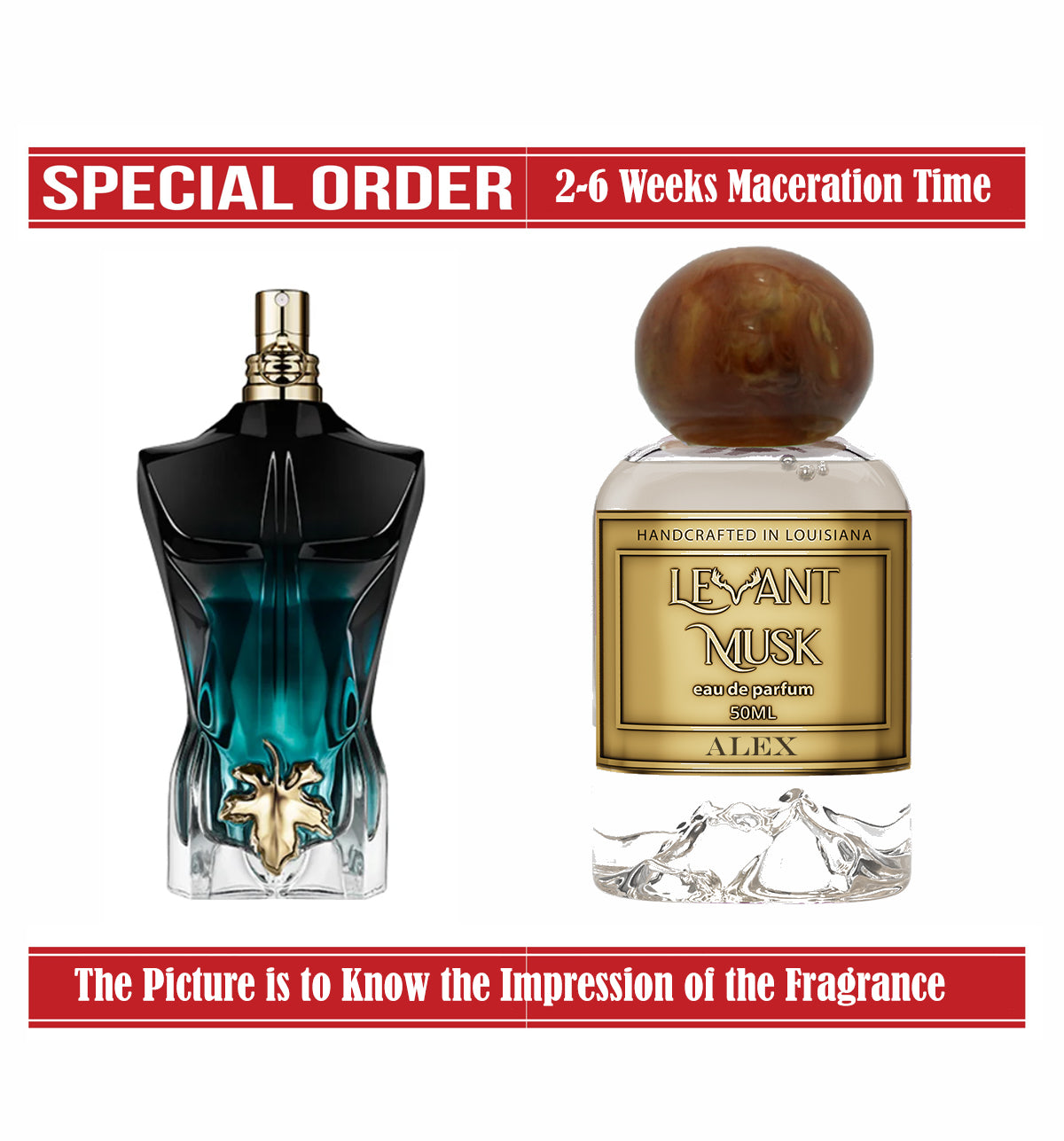 ALEX LE BEAU LE PARFUM of JEAN PAUL GAULTIER IMPRESSION 50ml