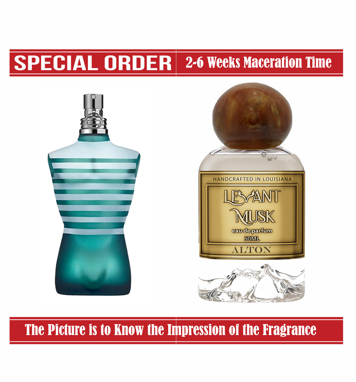 ALTON | LE MALE Eau de Toilette of JEAN PAUL GAULTIER IMPRESSION | 50ml / 1.7 Oz |