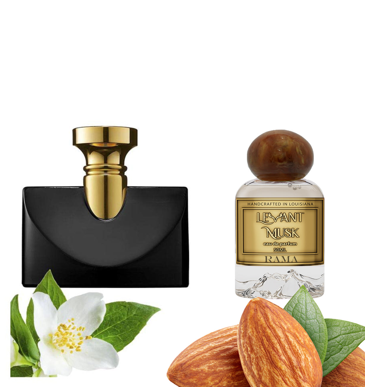 Rama Jasmin Noir Impression of Bvlgari 50ml (1.7 oz) perfume bottle