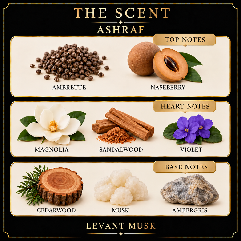 ASHRAF by Levant Musk Notes Card