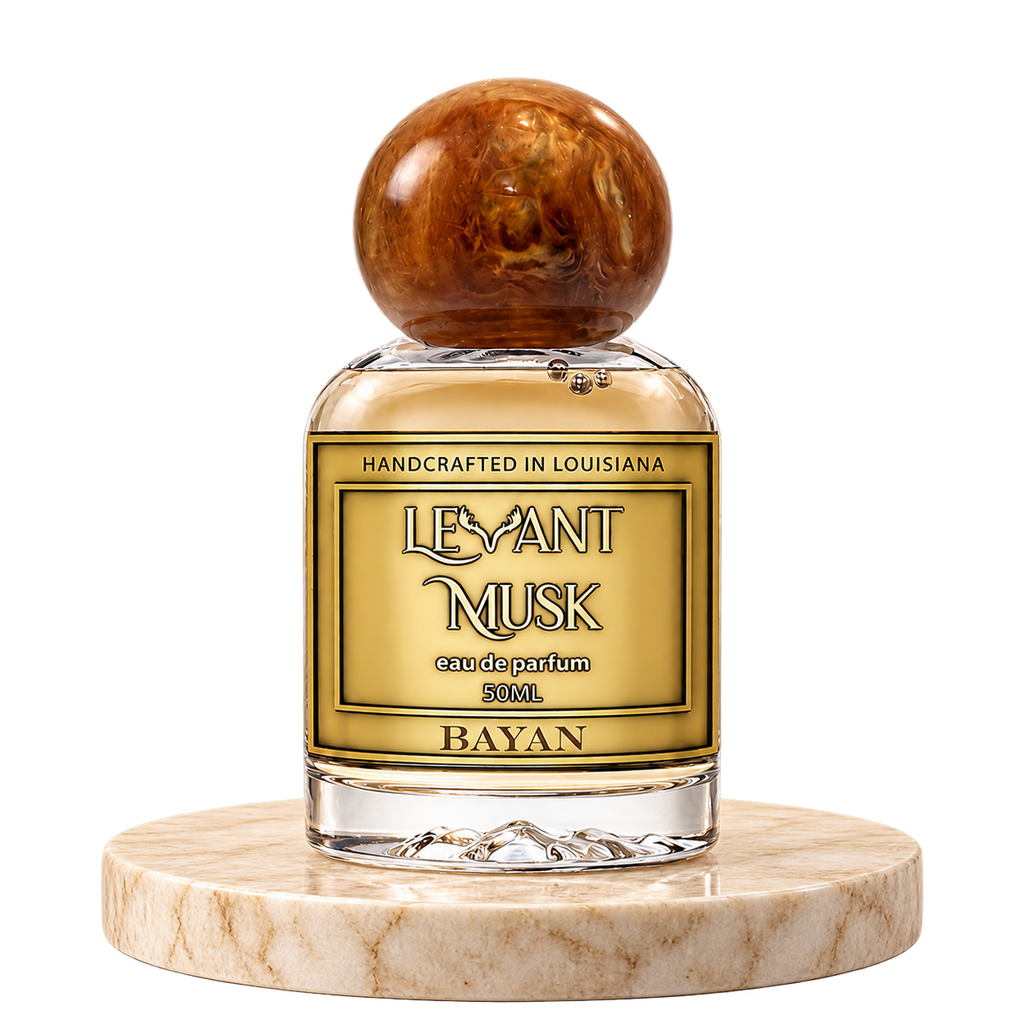 BAYAN by Levant Musk — plain bottle on marble true alpha