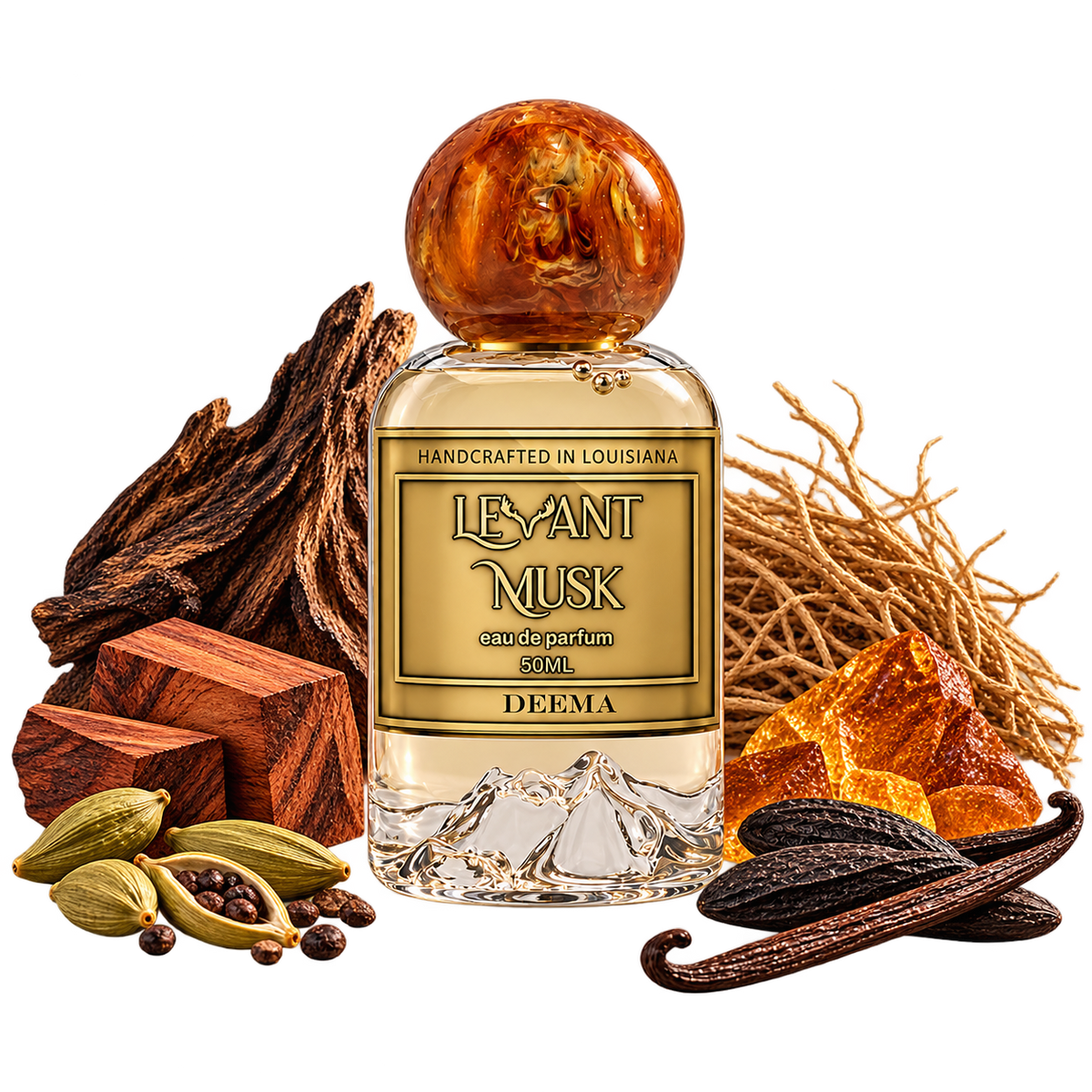 DEEMA by Levant Musk bottle with notes true alpha