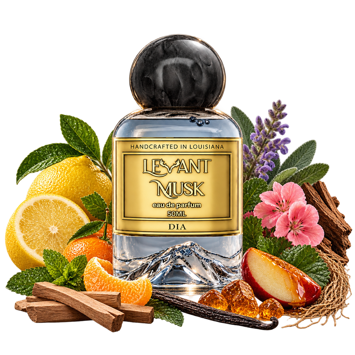 DIA by Levant Musk bottle with notes true alpha