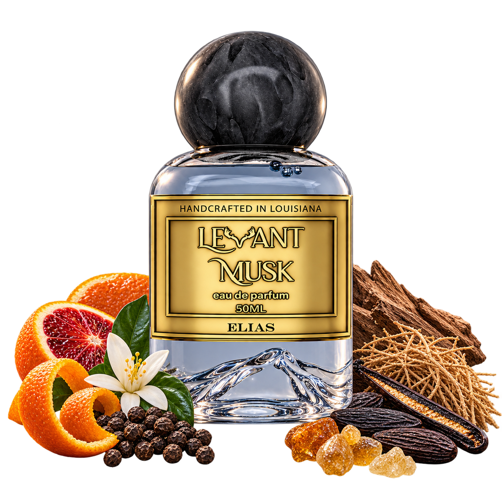 ELIAS by Levant Musk bottle with notes true alpha