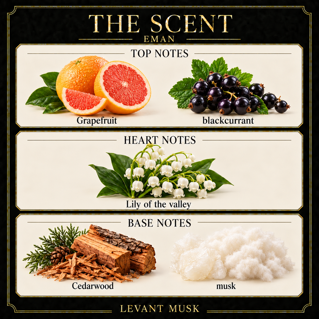 EMAN by Levant Musk corrected notes card