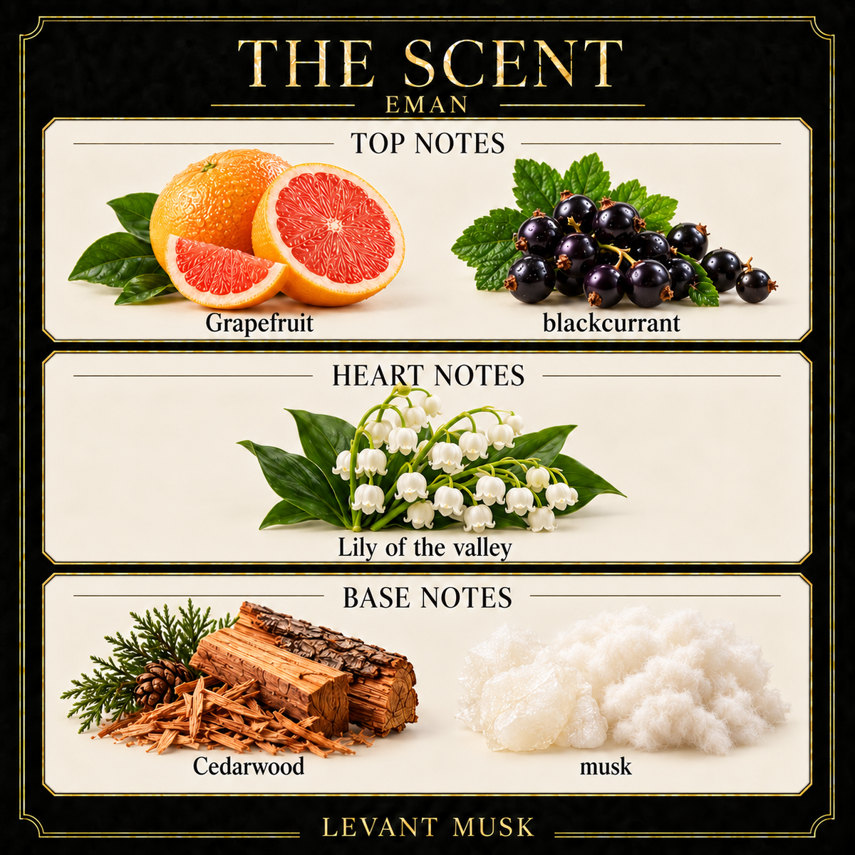 EMAN by Levant Musk corrected notes card