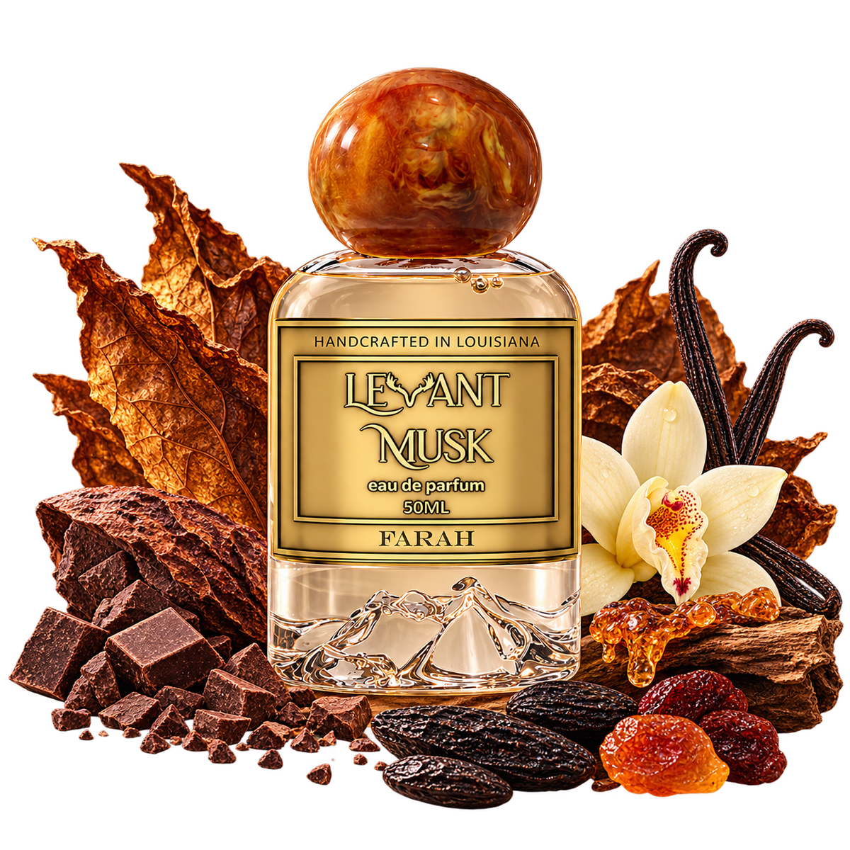 FARAH by Levant Musk bottle with notes true alpha