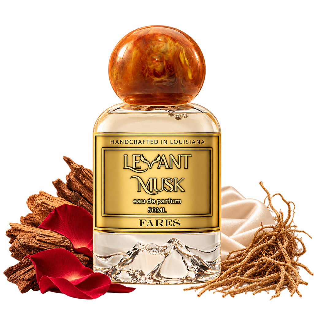 FARES by Levant Musk bottle with notes true alpha