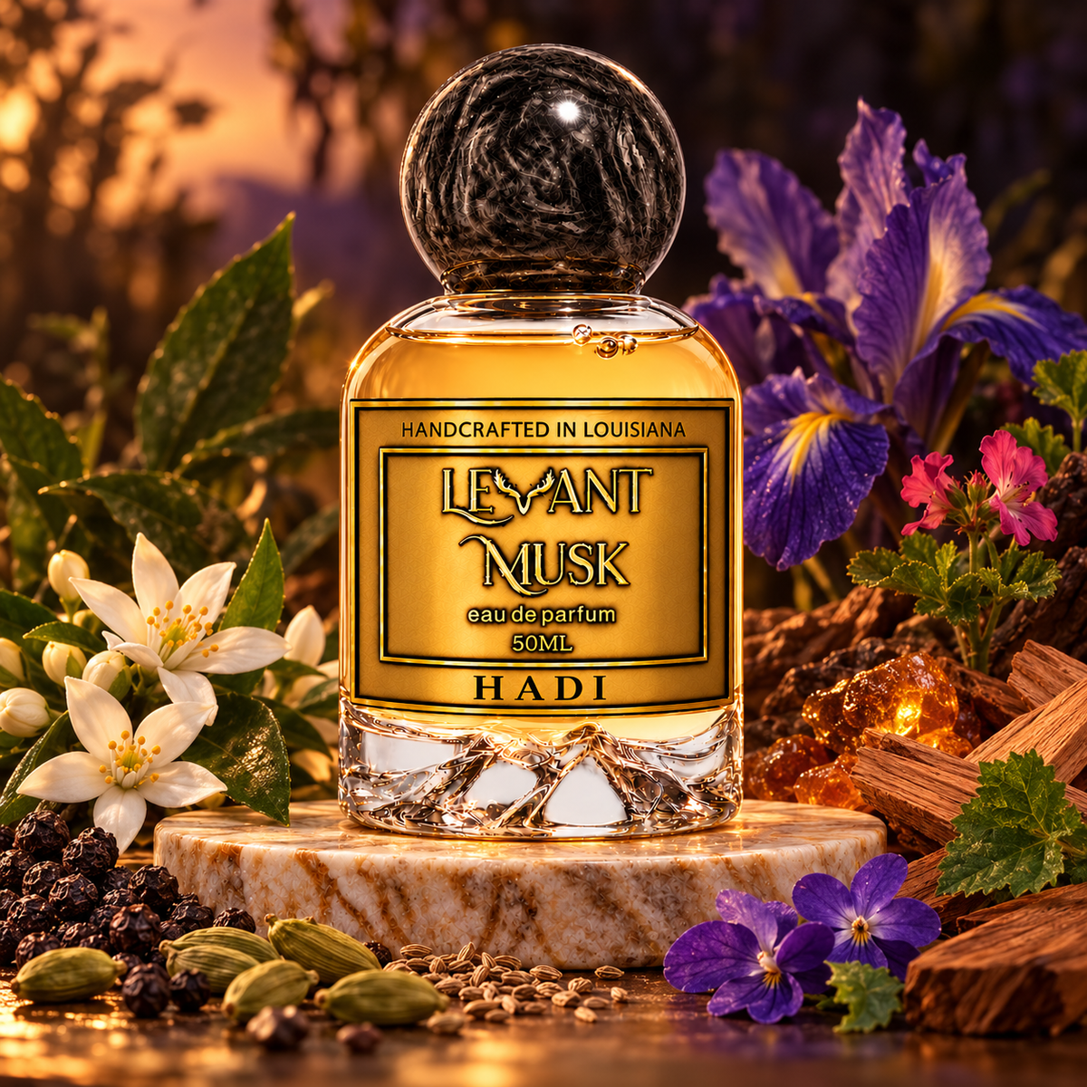 HADI by Levant Musk in a cinematic fragrance setting