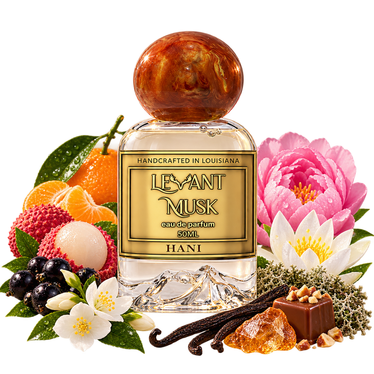 HANI by Levant Musk bottle with notes true alpha