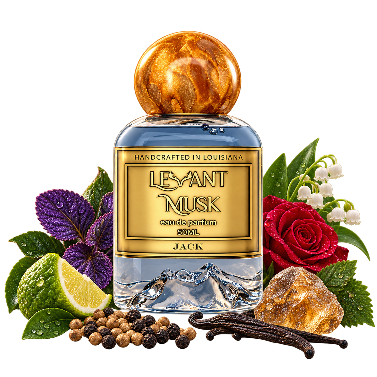 JACK by Levant Musk bottle with notes true alpha