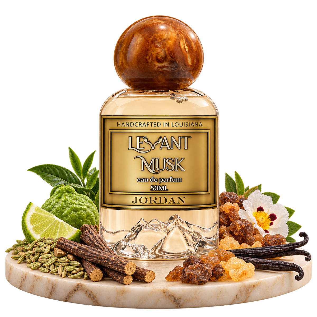 JORDAN by Levant Musk bottle with notes true alpha