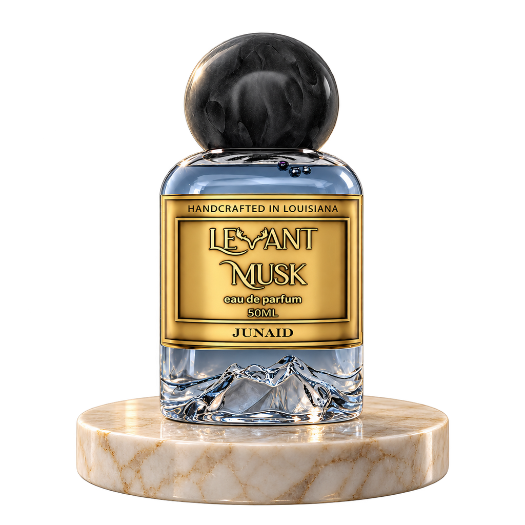 JUNAID by Levant Musk plain bottle on marble true alpha