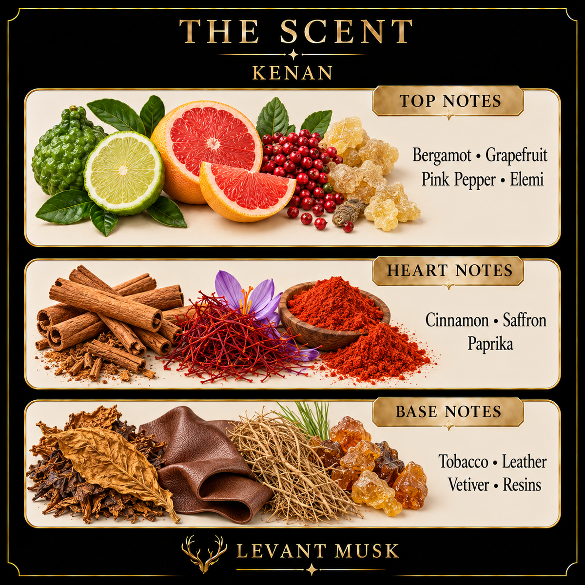 KENAN by Levant Musk — notes card