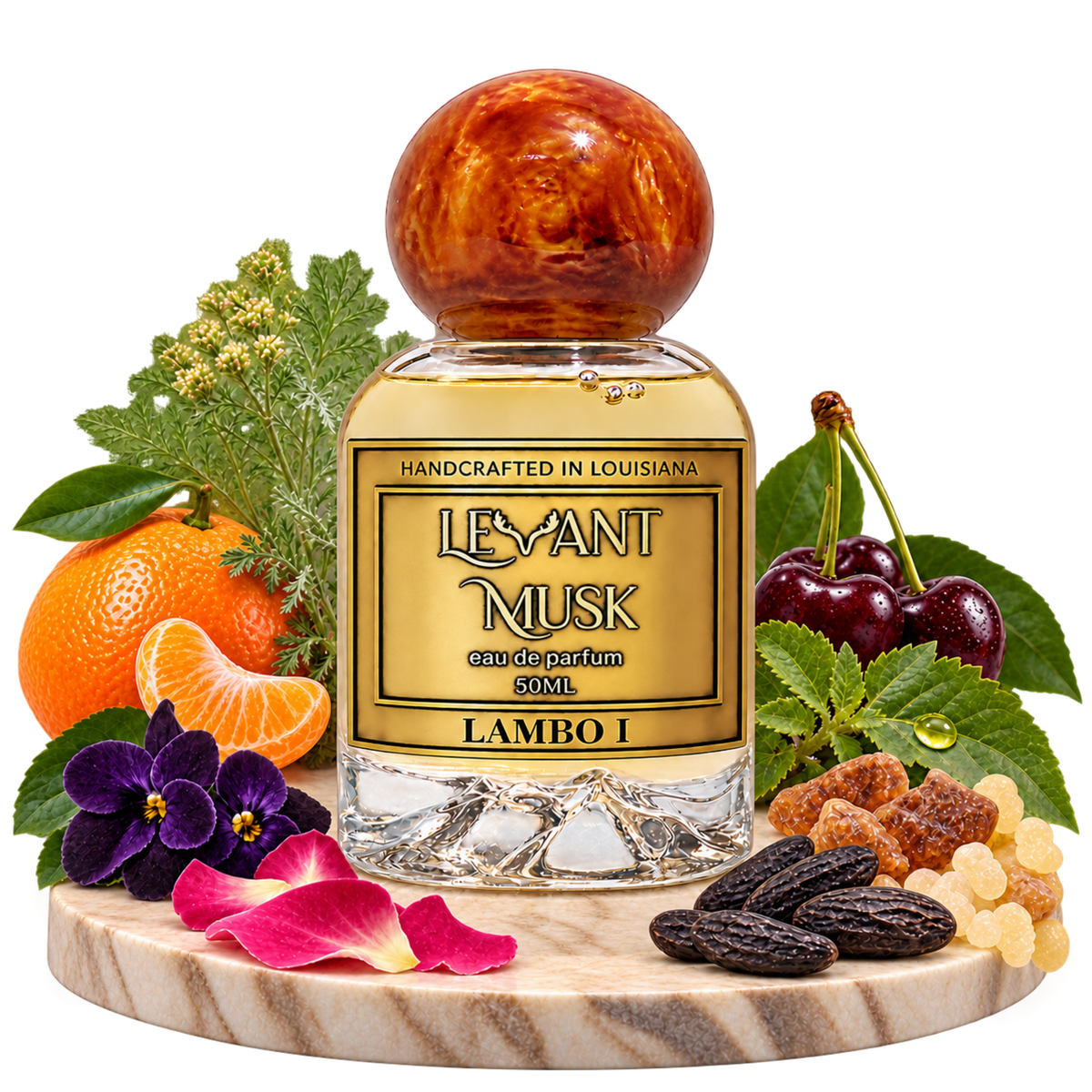 LAMBO I by Levant Musk bottle with fragrance notes