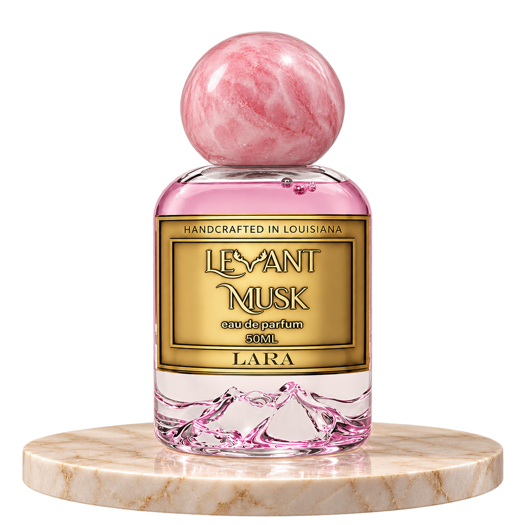 LARA by Levant Musk — plain bottle on marble