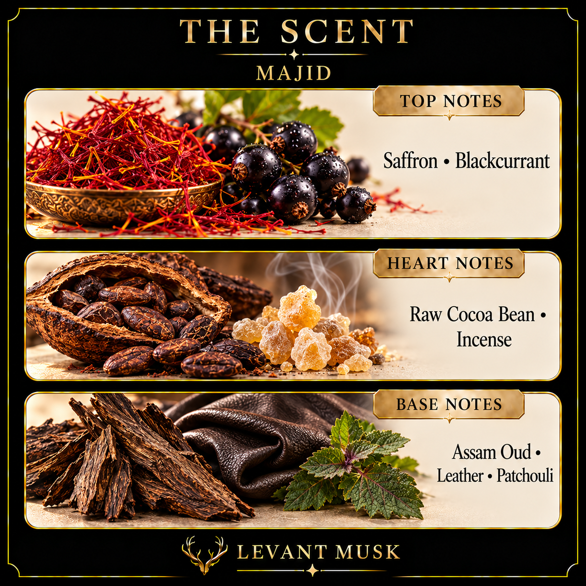MAJID by Levant Musk note card