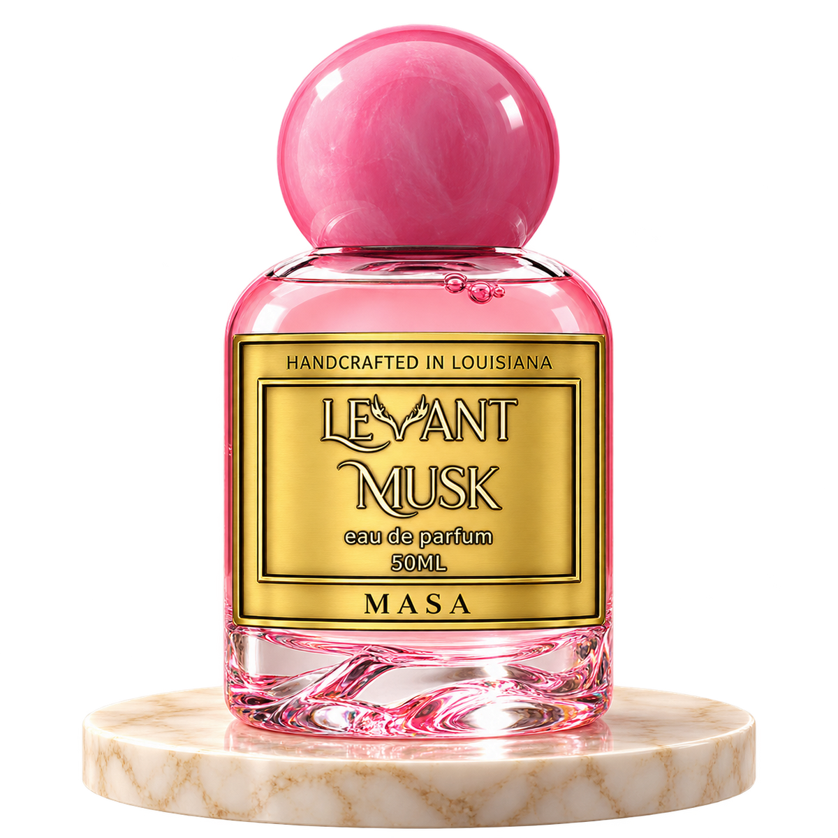 MASA by Levant Musk plain bottle on marble