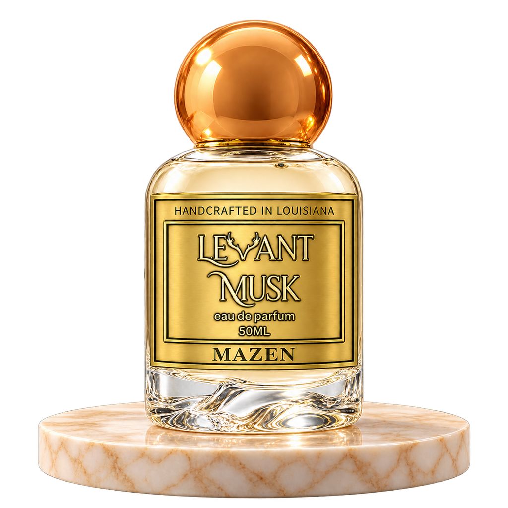 MAZEN by Levant Musk plain bottle on marble