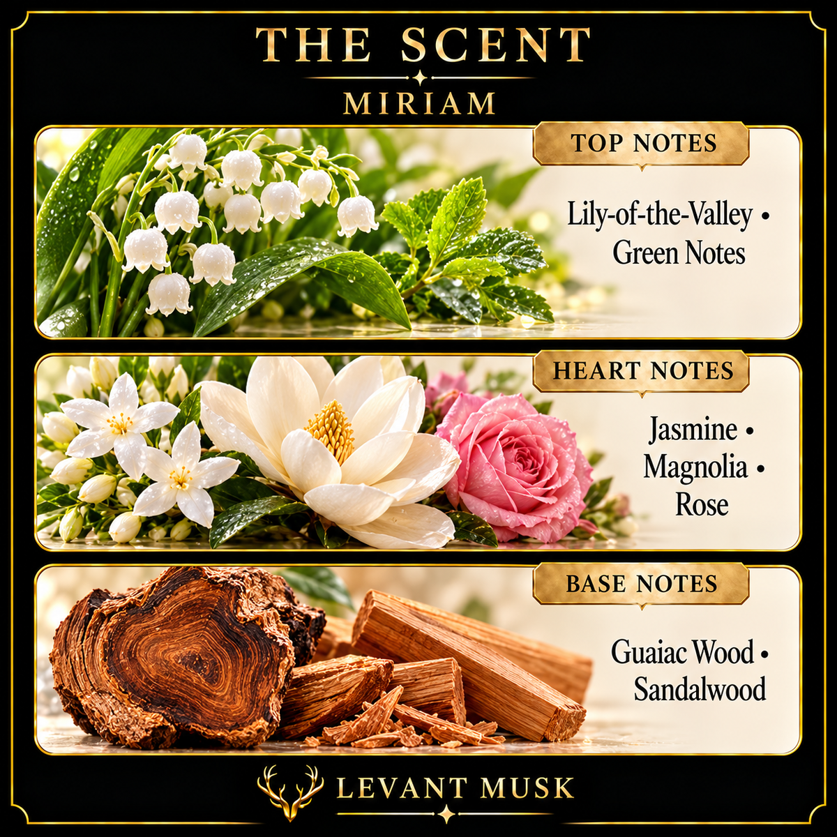 MIRIAM by Levant Musk note card