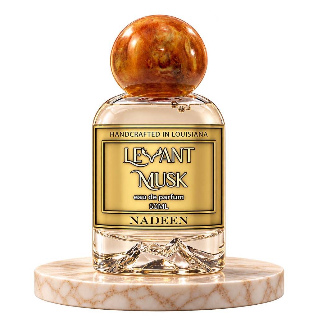 NADEEN by Levant Musk plain bottle on marble