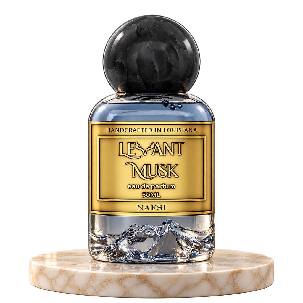 NAFSI by Levant Musk plain bottle on marble