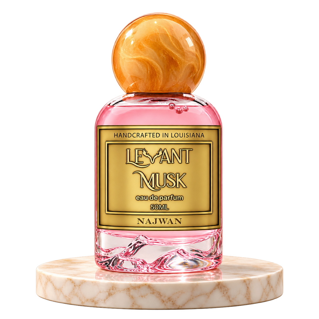 NAJWAN by Levant Musk plain bottle on marble