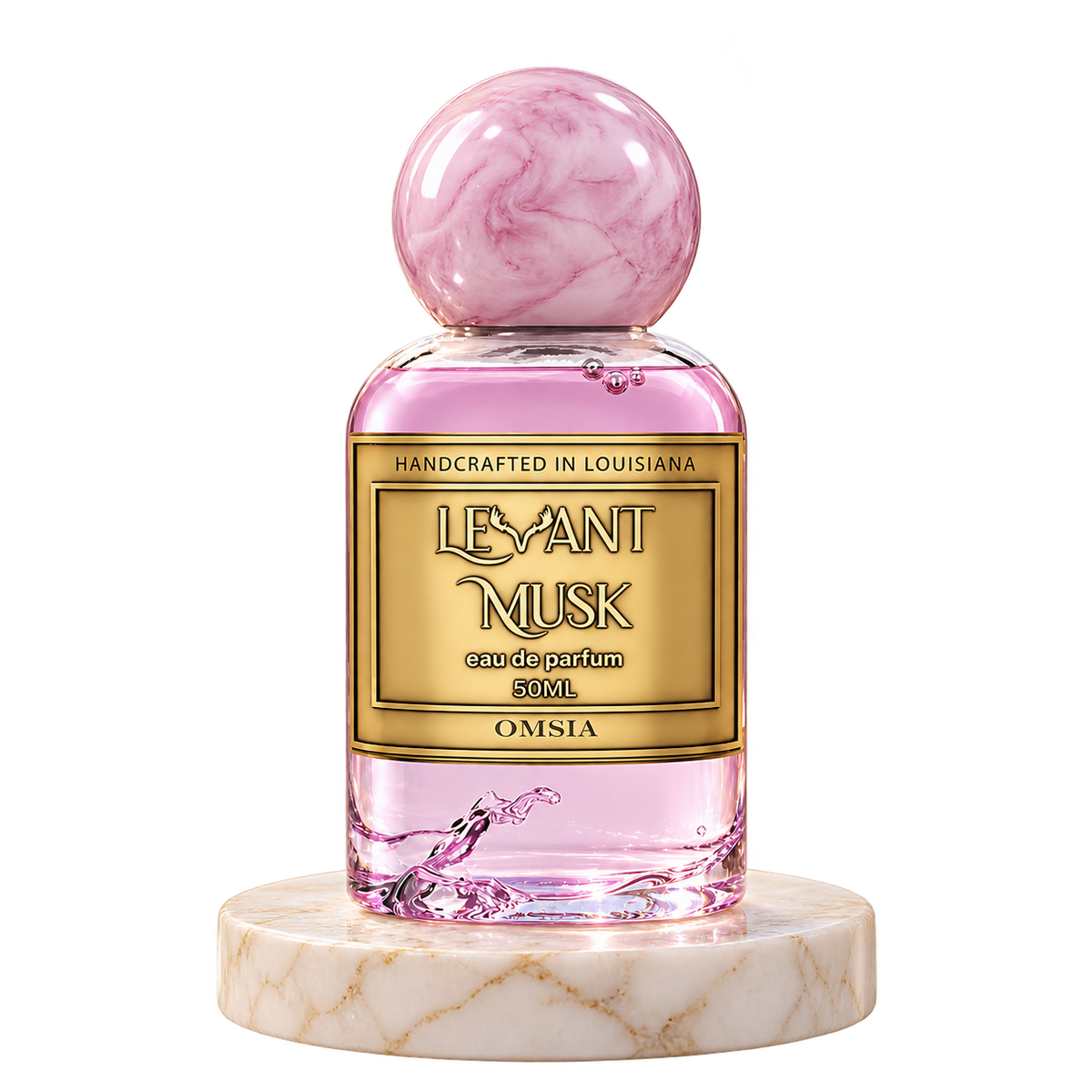 OMSIA by Levant Musk plain bottle on marble