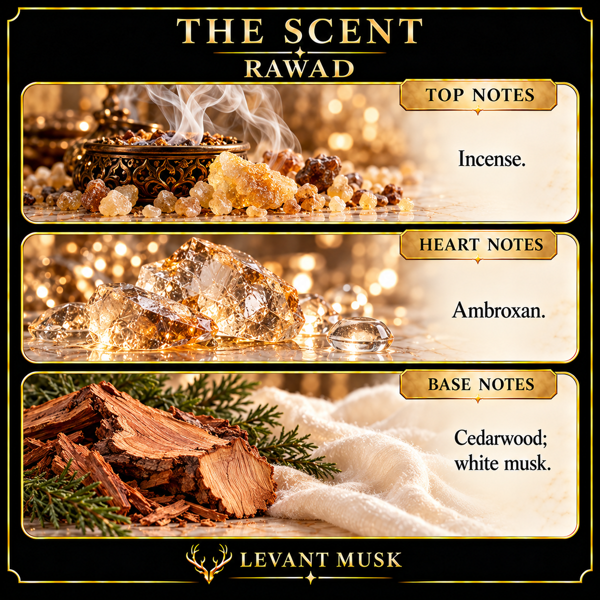 RAWAD by Levant Musk note card