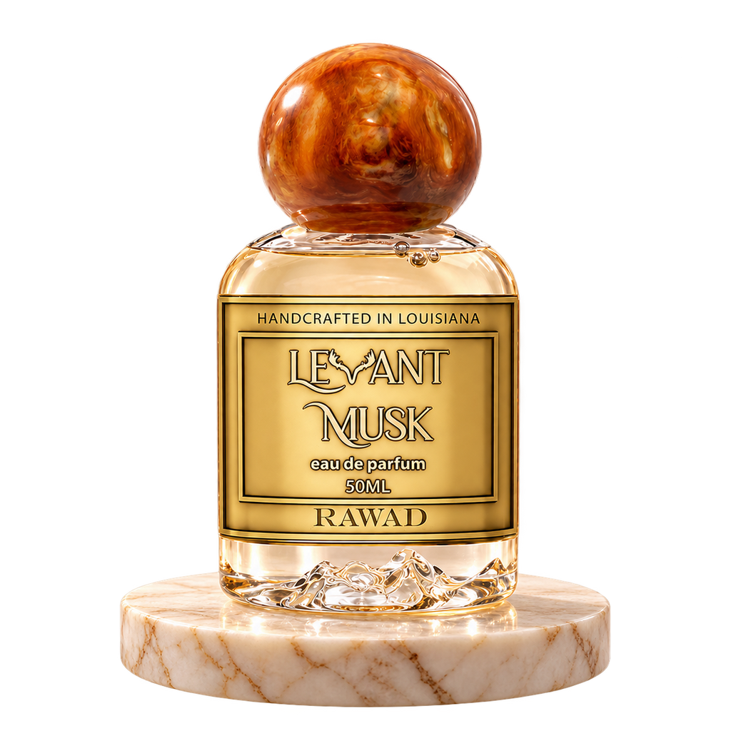 RAWAD by Levant Musk plain bottle on marble
