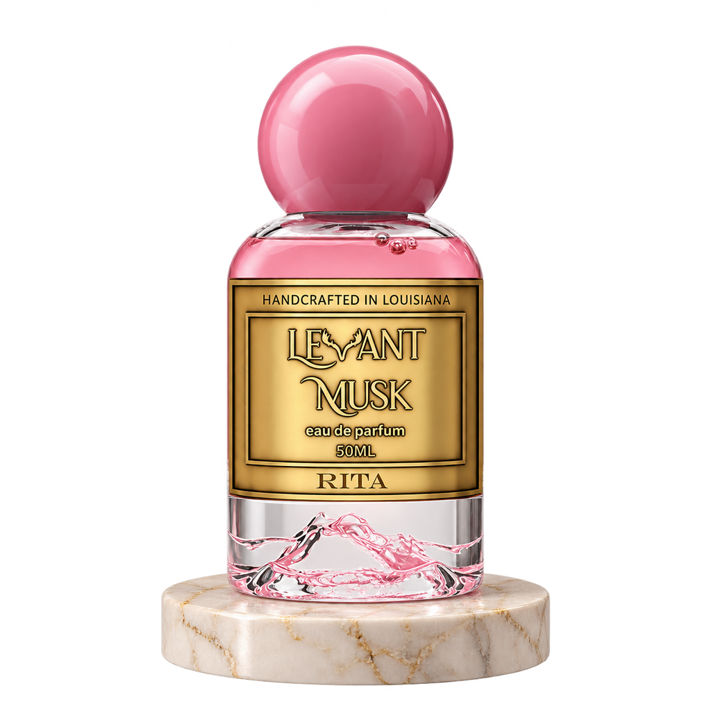 RITA by Levant Musk plain bottle on marble
