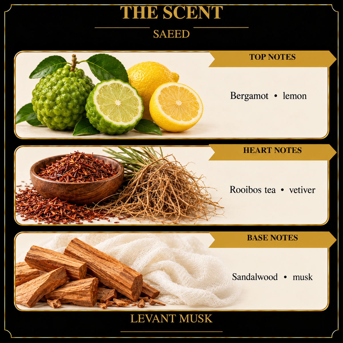 SAEED by Levant Musk note card