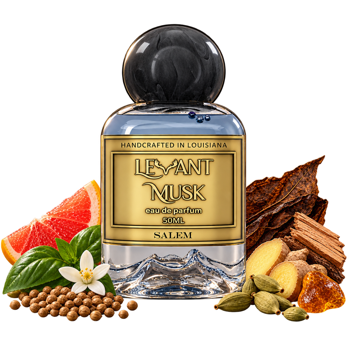 SALEM by Levant Musk bottle with notes true alpha