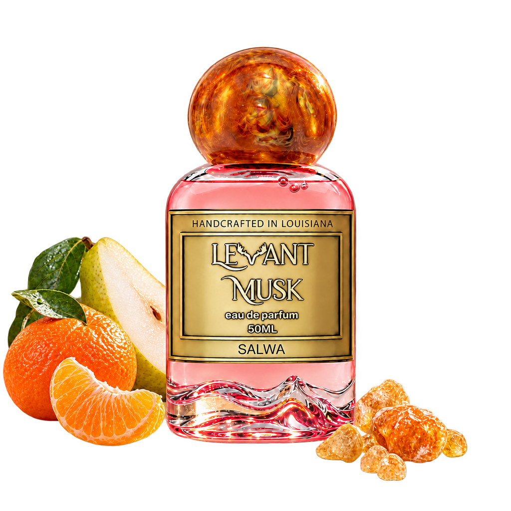 SALWA by Levant Musk bottle with notes cutout