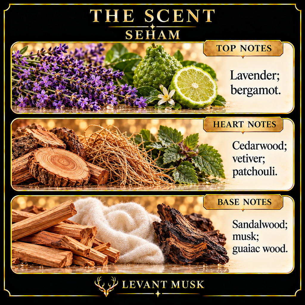SEHAM by Levant Musk note card