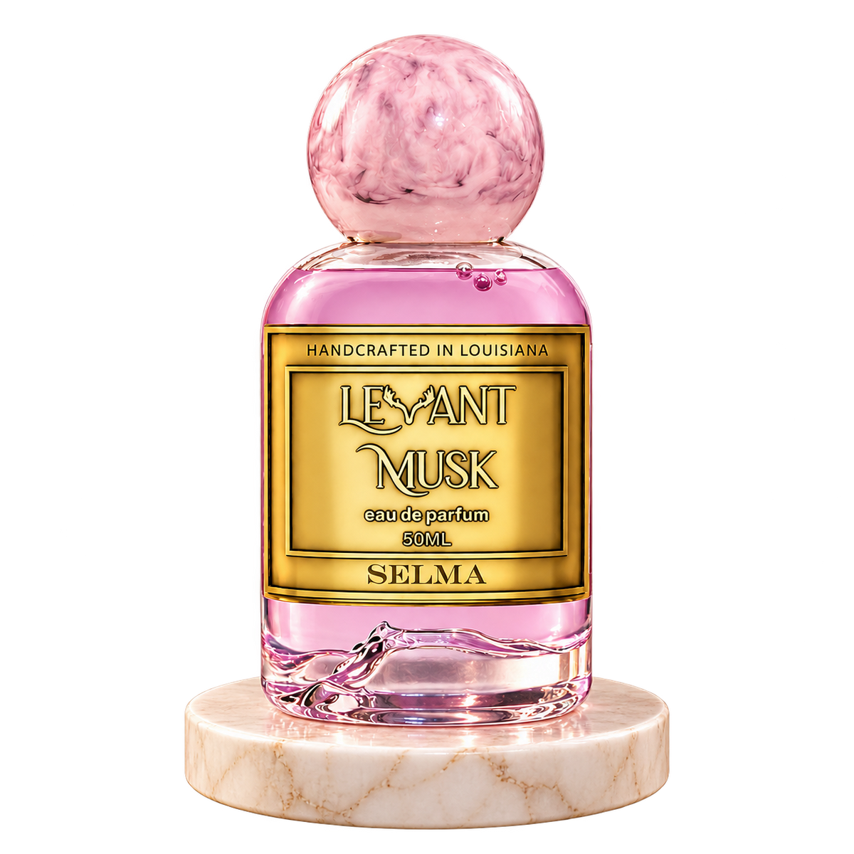 SELMA by Levant Musk plain bottle on marble