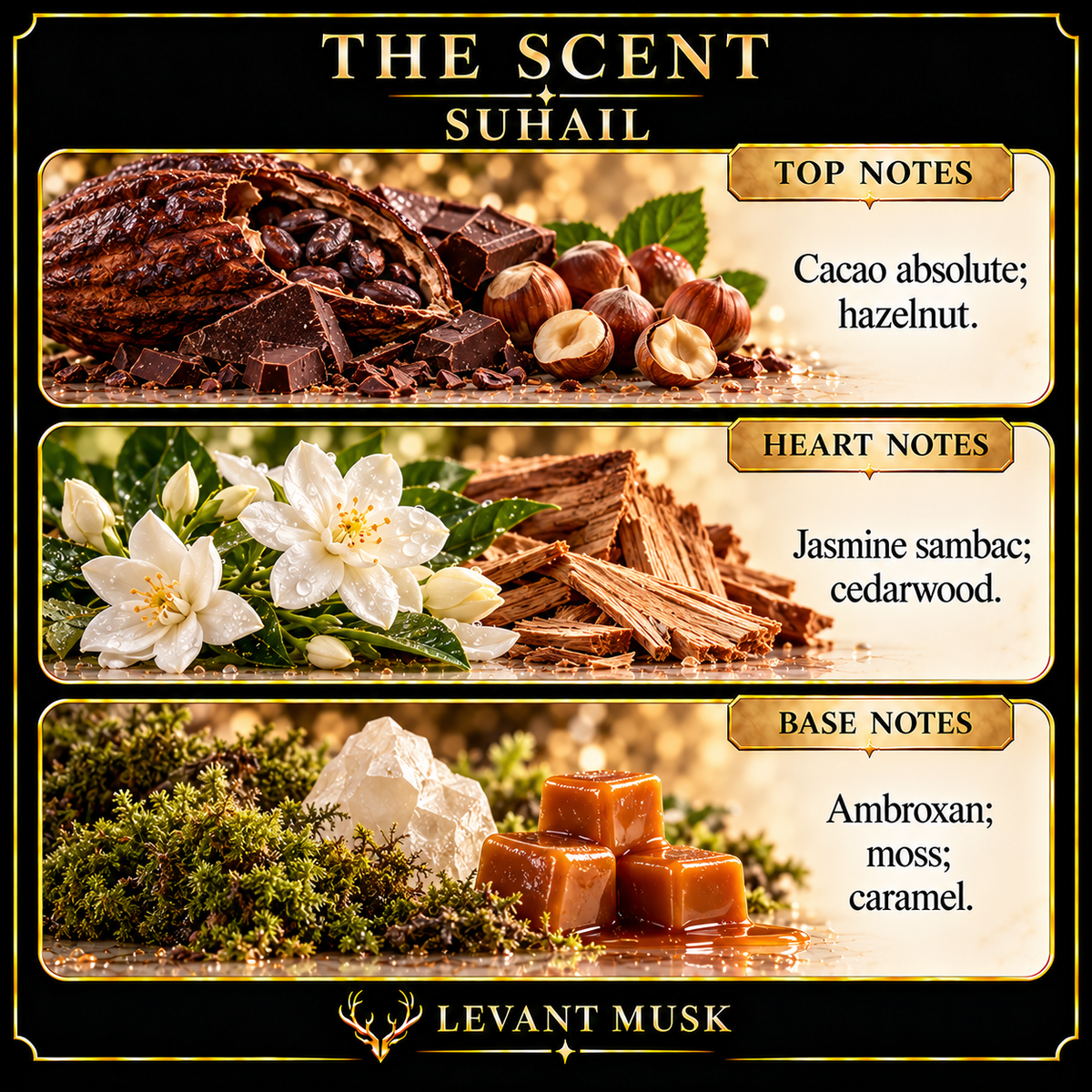 SUHAIL by Levant Musk note card
