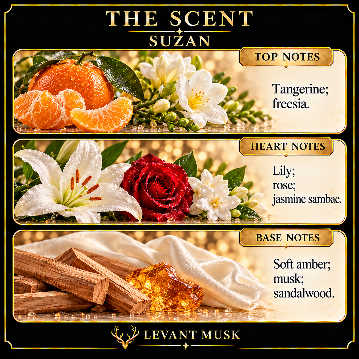 SUZAN by Levant Musk note card