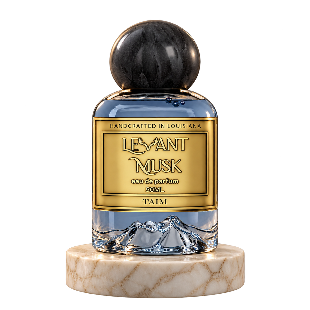 TAIM by Levant Musk plain bottle on marble