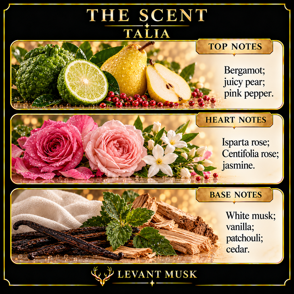 TALIA by Levant Musk note card