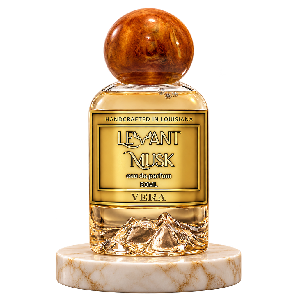 VERA by Levant Musk plain bottle on marble