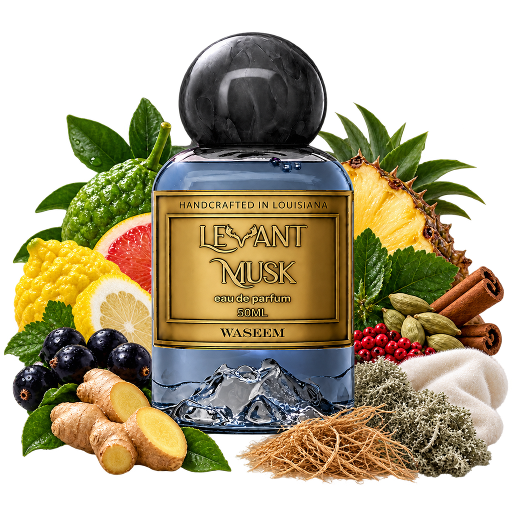 WASEEM by Levant Musk bottle with notes cutout