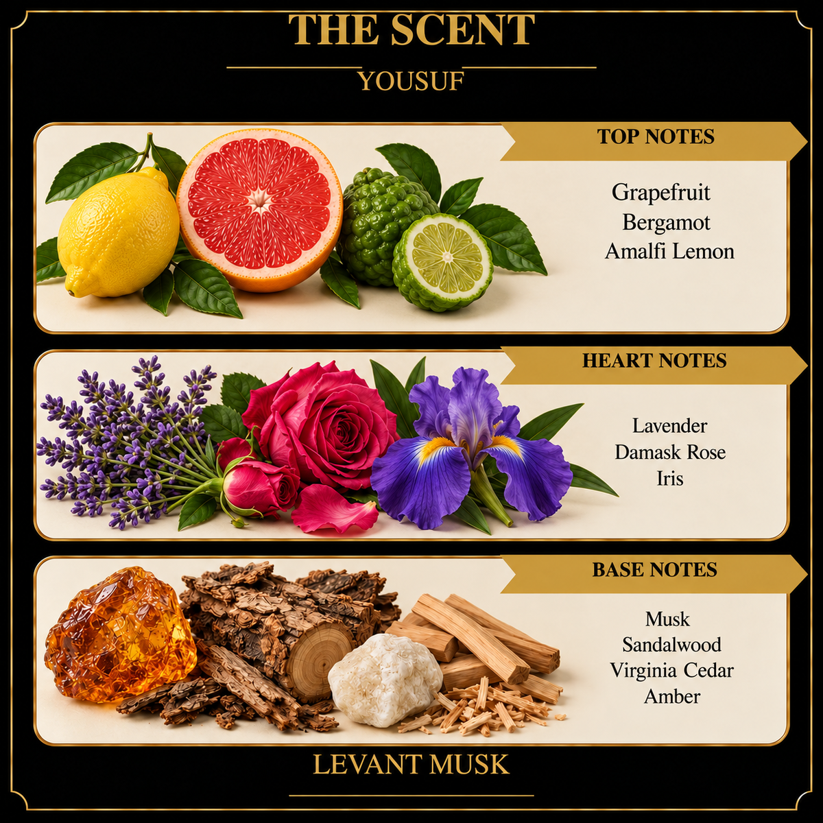 YOUSUF by Levant Musk Notes Card