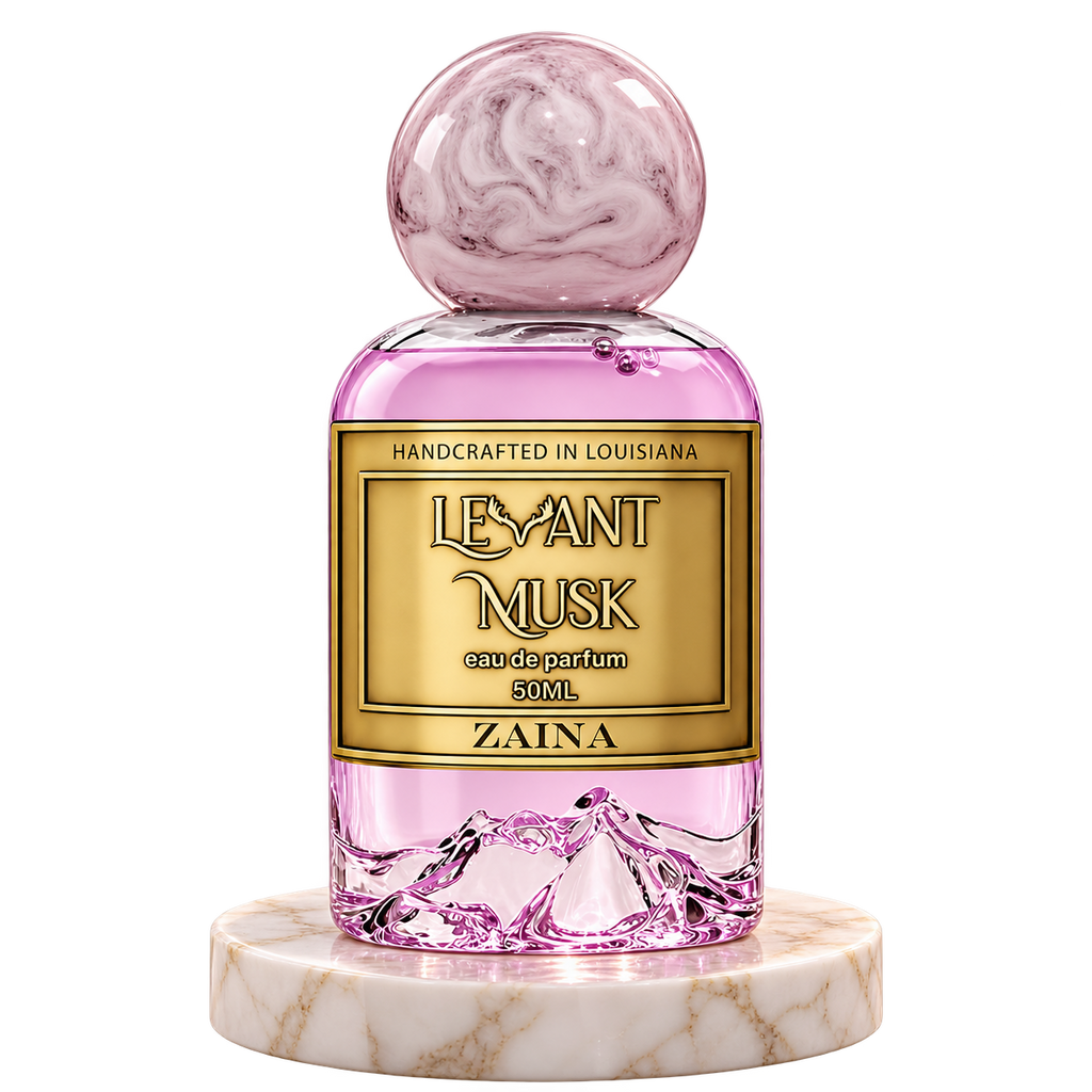 ZAINA by Levant Musk plain bottle on marble