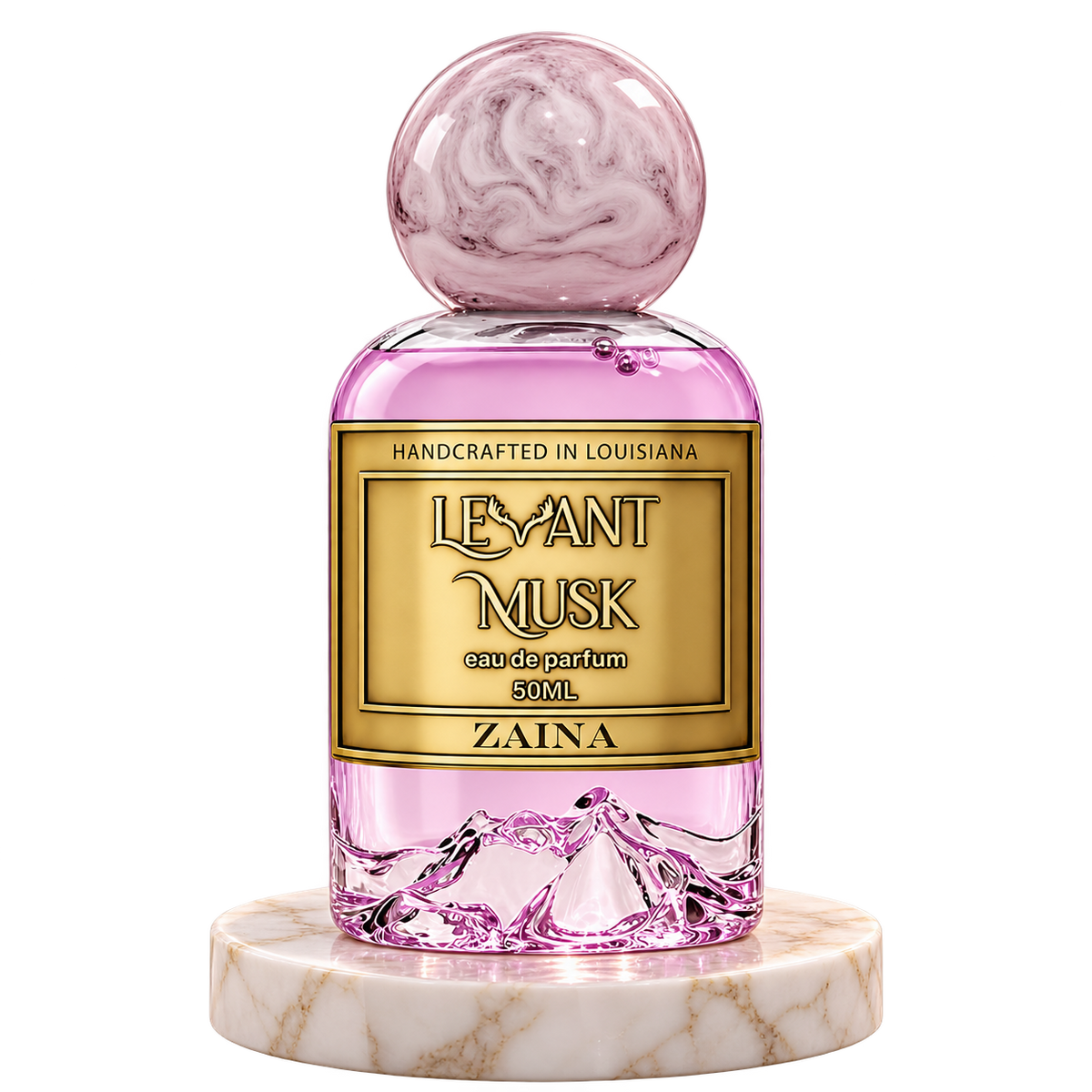 ZAINA by Levant Musk plain bottle on marble