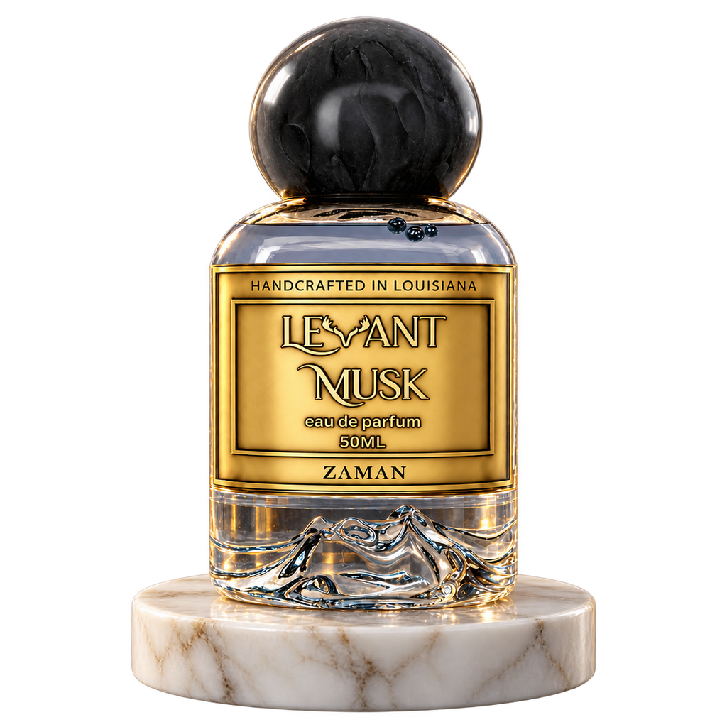 ZAMAN by Levant Musk plain bottle on marble