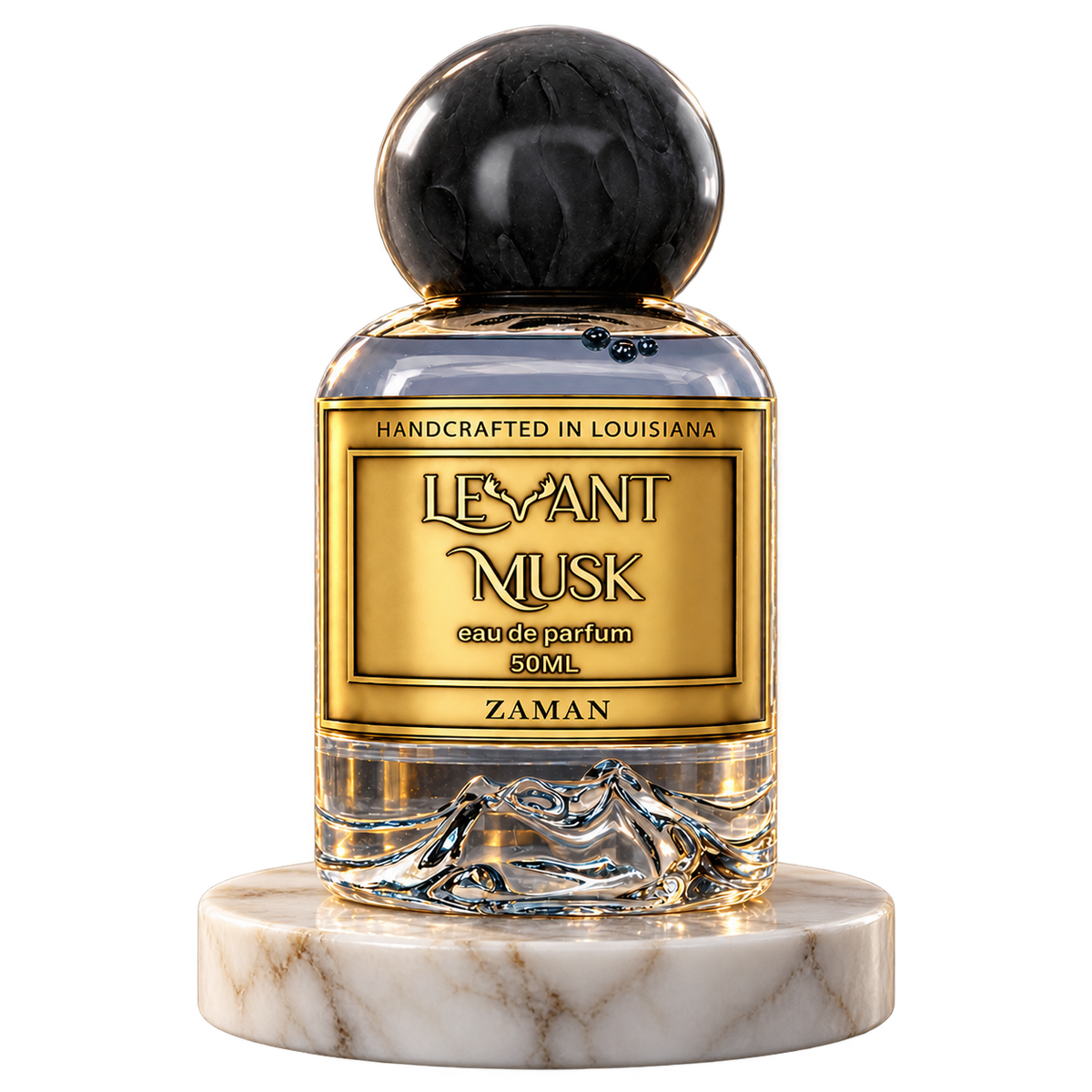 ZAMAN by Levant Musk plain bottle on marble