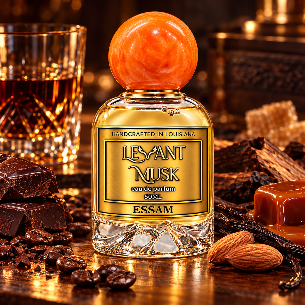 ESSAM by Levant Musk, cinematic fragrance hero