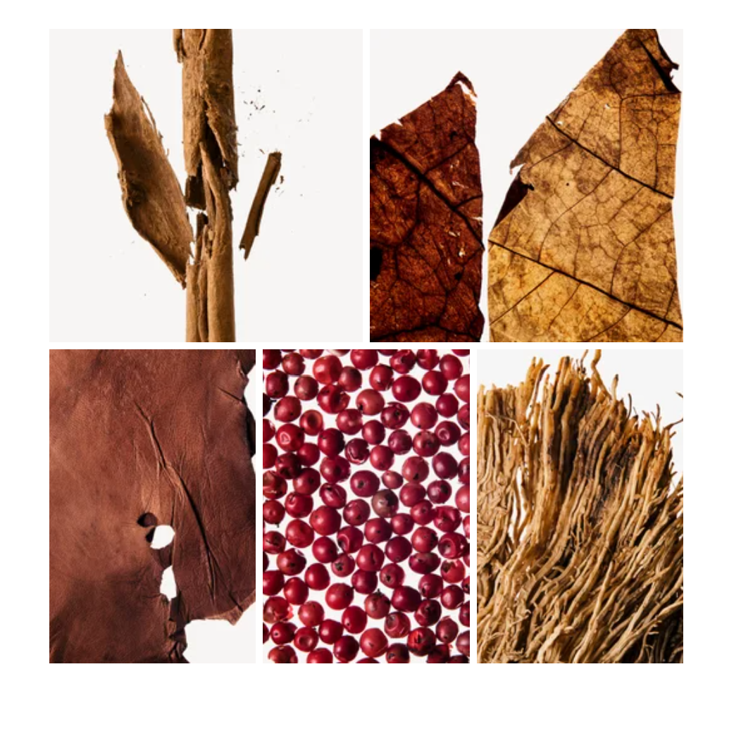 Kenan fragrance styled with notes of bergamot, cinnamon, and tobacco