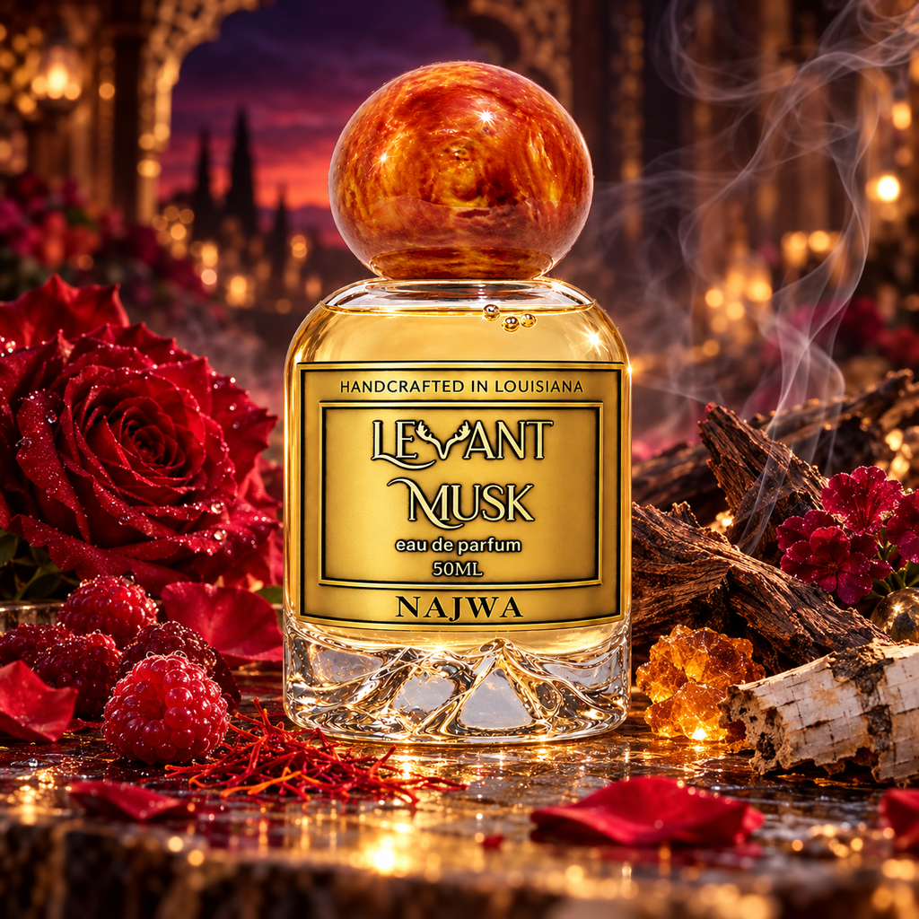 NAJWA by Levant Musk, cinematic fragrance hero